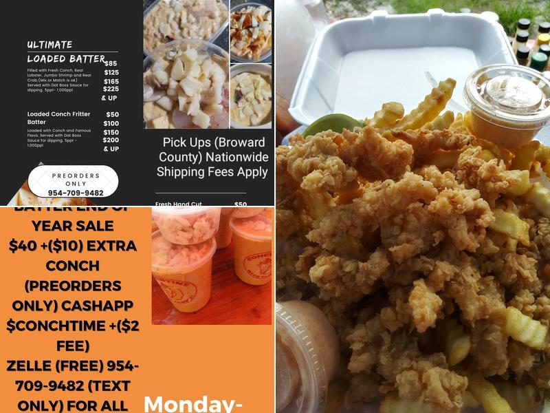 Conchtime Menu