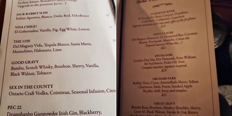 The Russ & Co. Menu