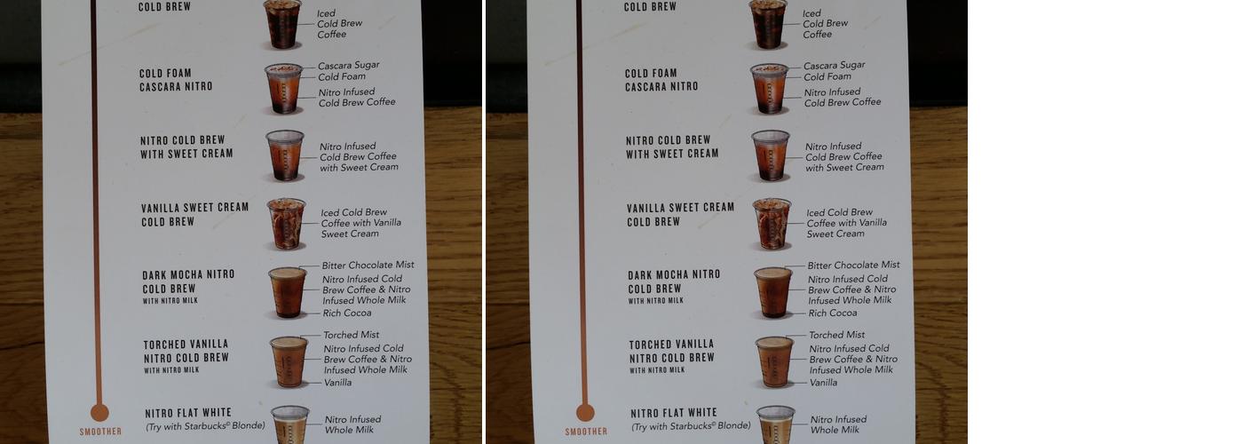 Starbucks Menu