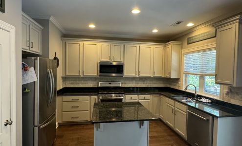 Lexie and the Chi Cabinet Painting