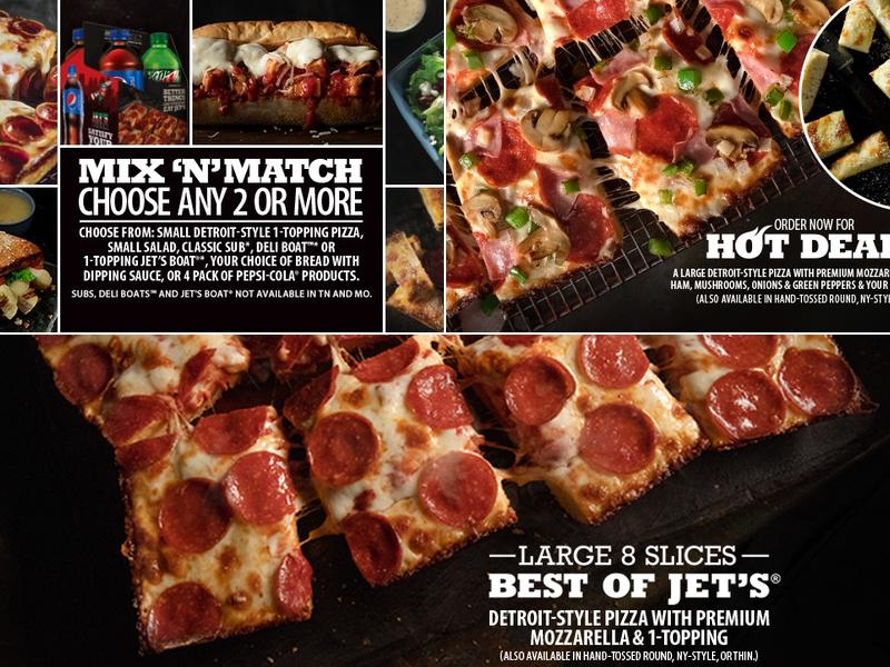 Jet's Pizza Menu