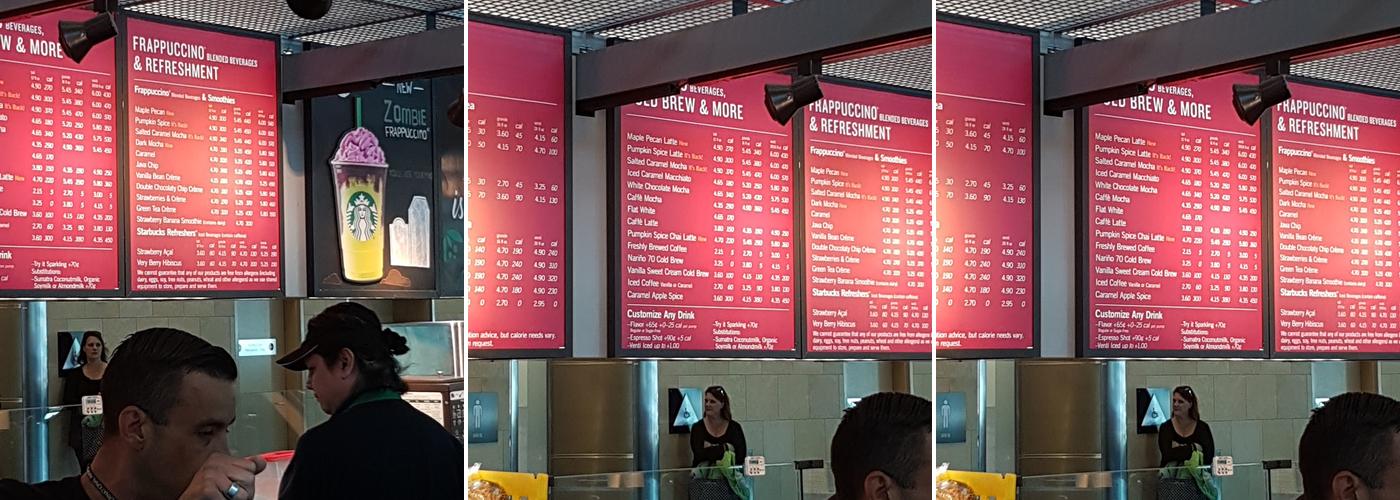 Starbucks Menu