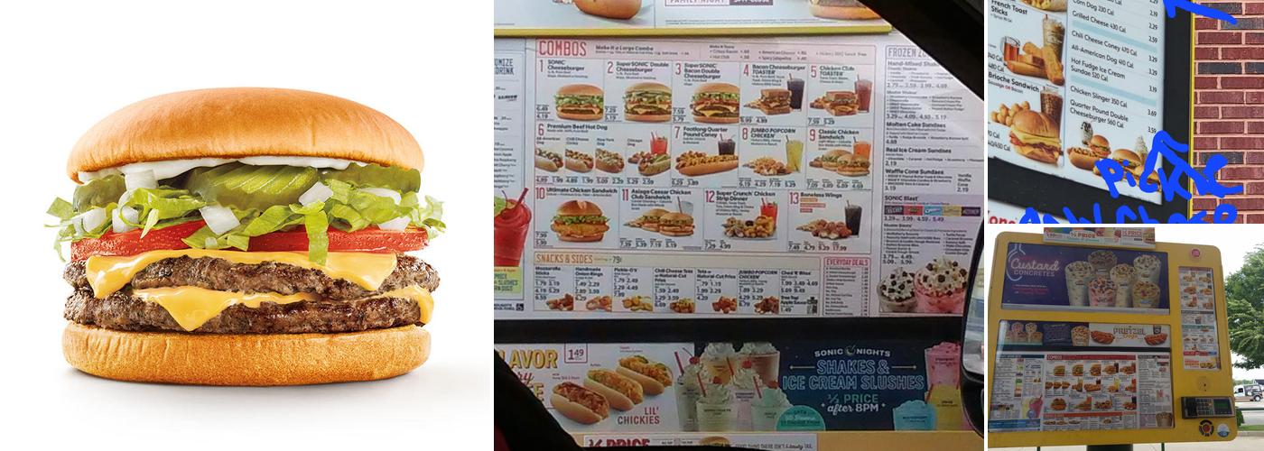 Sonic Drive-In Menu