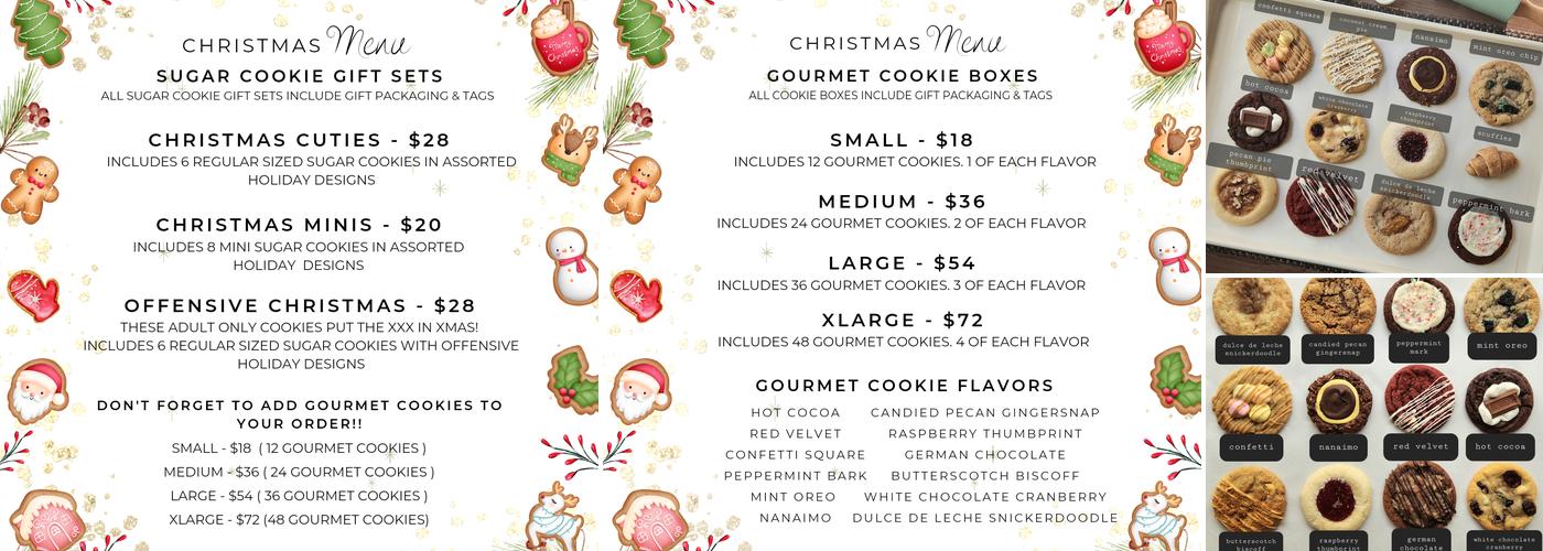 Totally Baked - Gourmet Cookies & Sweets Menu