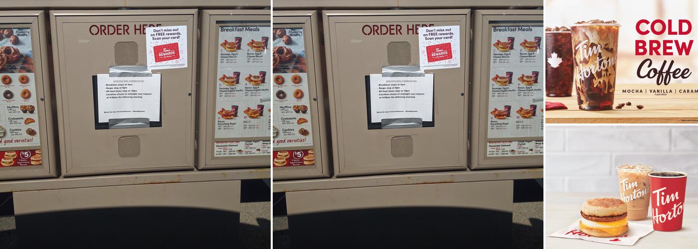 Tim Hortons Menu
