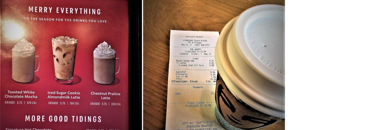 Starbucks Menu
