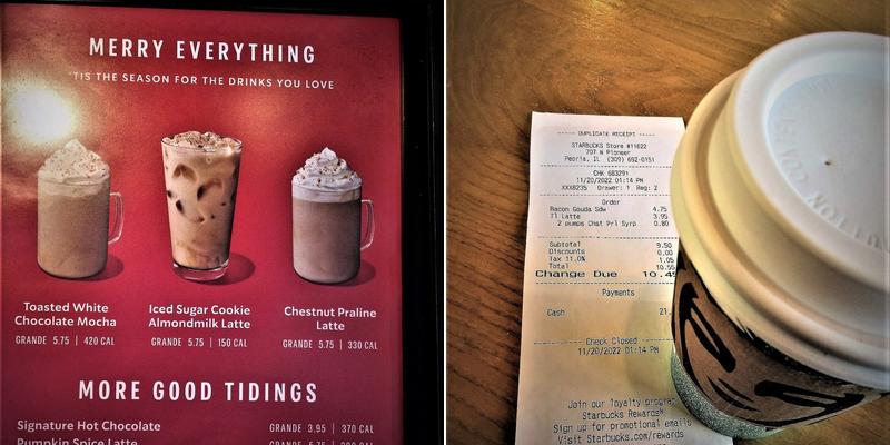 Starbucks Menu