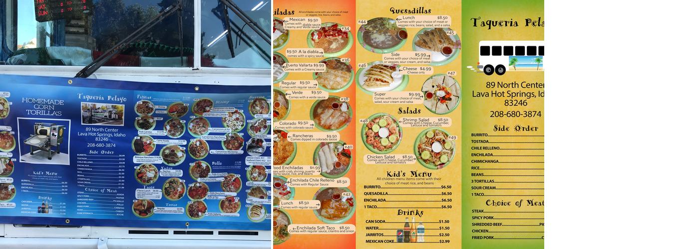 Taqueria Pelayo Menu