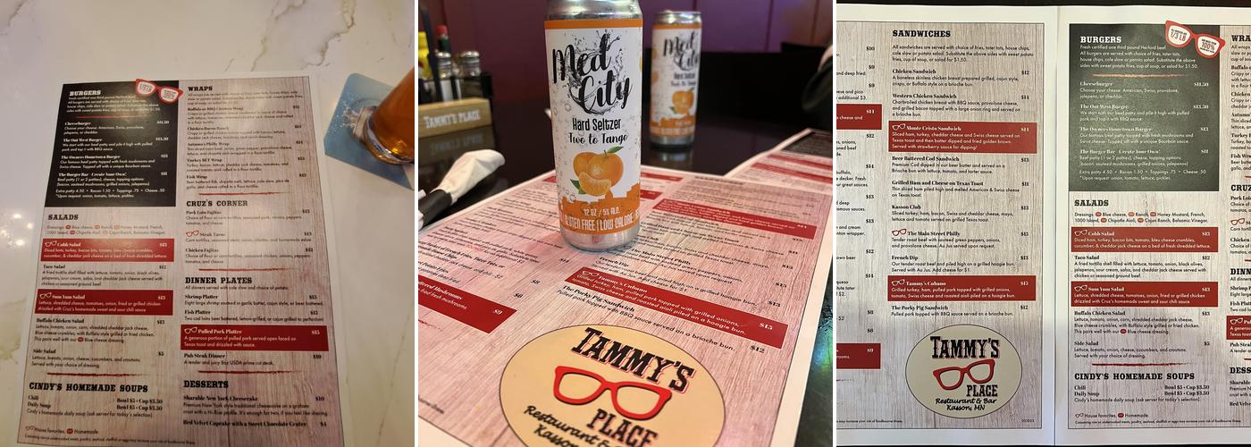 Tammy's Place Menu