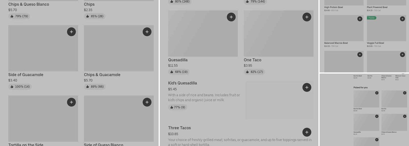 Chipotle Mexican Grill Menu