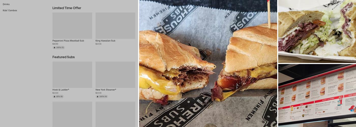 Firehouse Subs Covington Center Menu