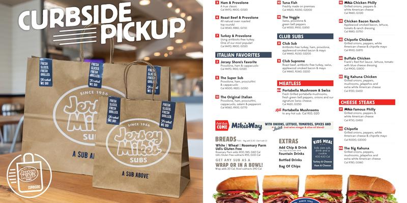 Jersey Mike's Subs Menu