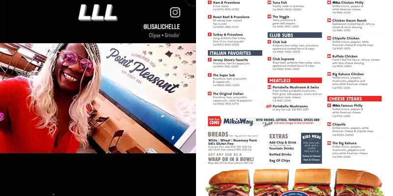 Jersey Mike's Subs Menu