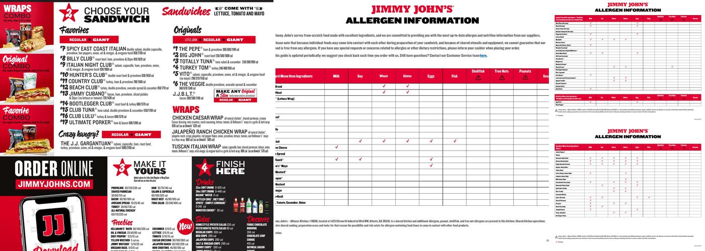 Jimmy John's Menu