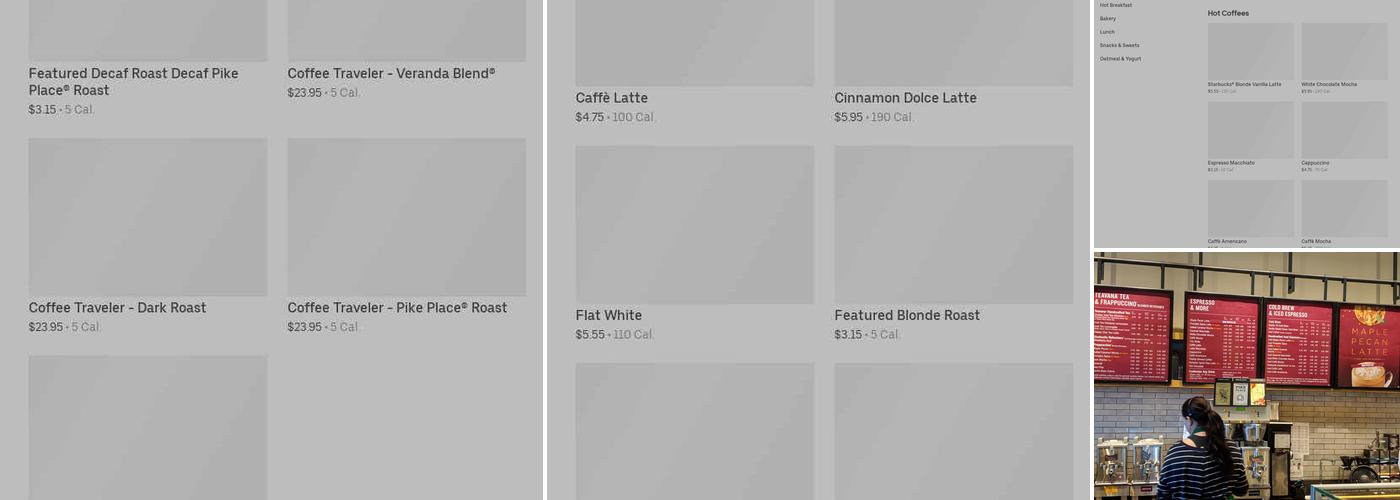 Starbucks Menu