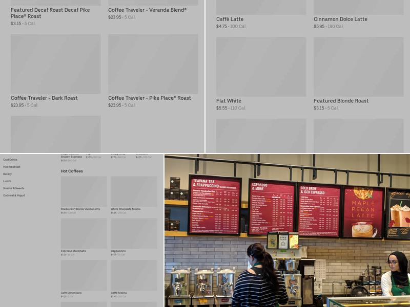 Starbucks Menu