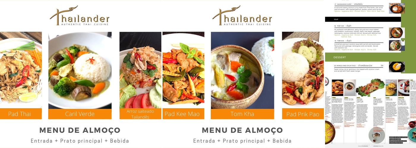 Thailander Menu