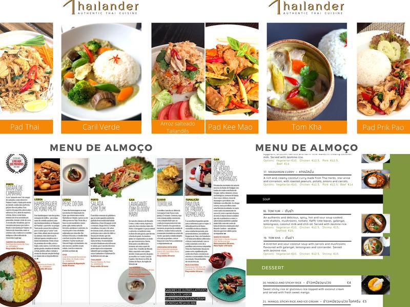 Thailander Menu