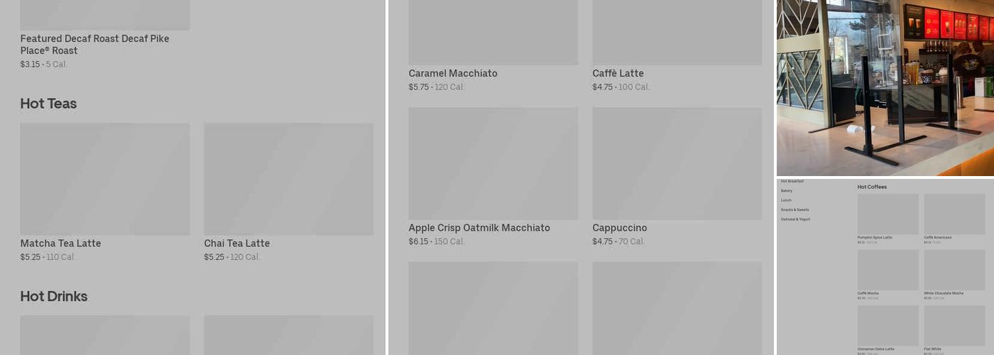 Starbucks Menu