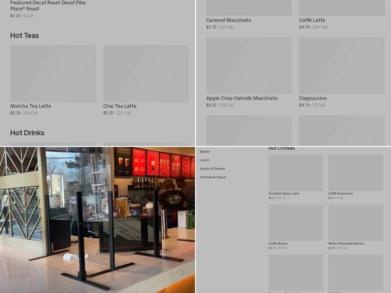 Starbucks Menu