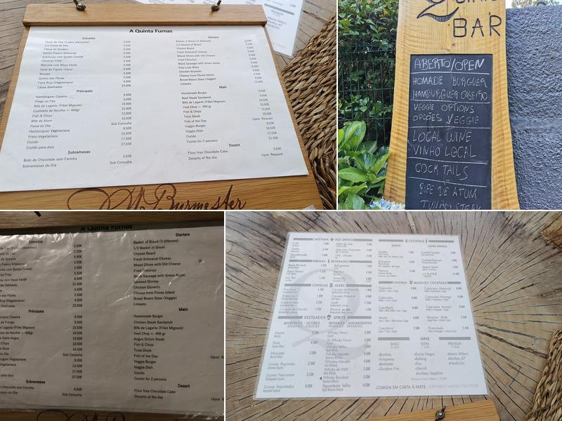 A Quinta Menu