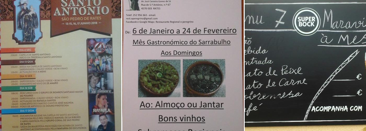 Restaurante Regional O Peregrino Menu