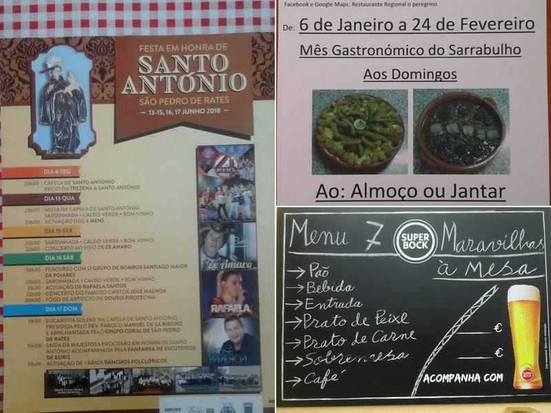 Restaurante Regional O Peregrino Menu