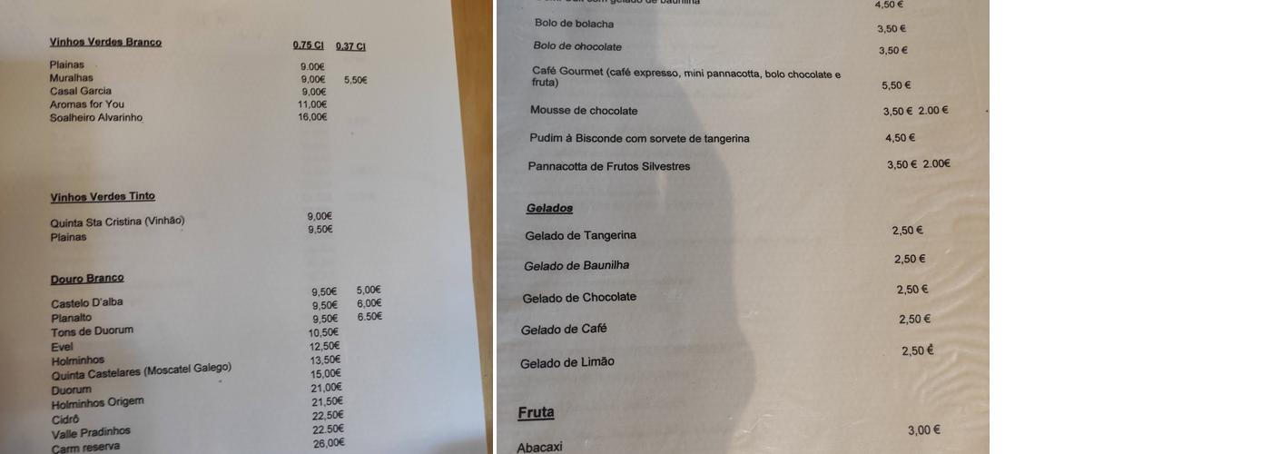Bisconde Menu