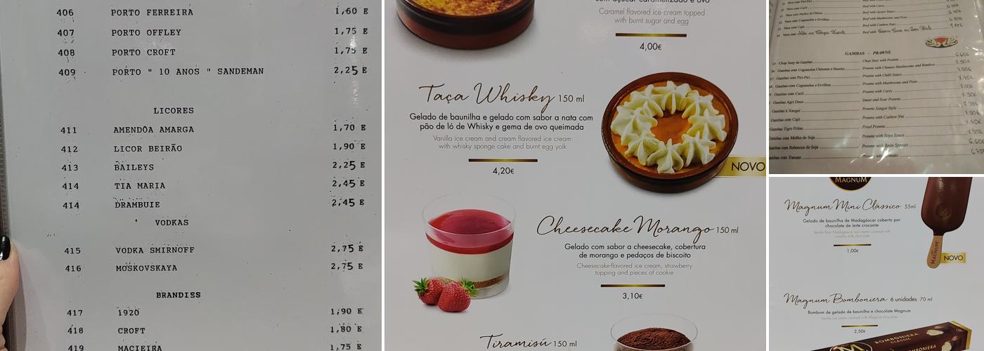 Fu Hao Menu