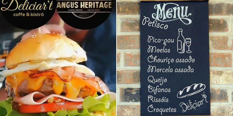 Deliciar't Café Snack Bar Menu