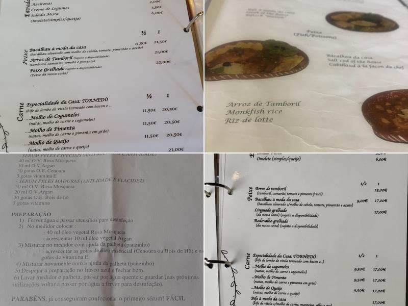 Tornedó Menu