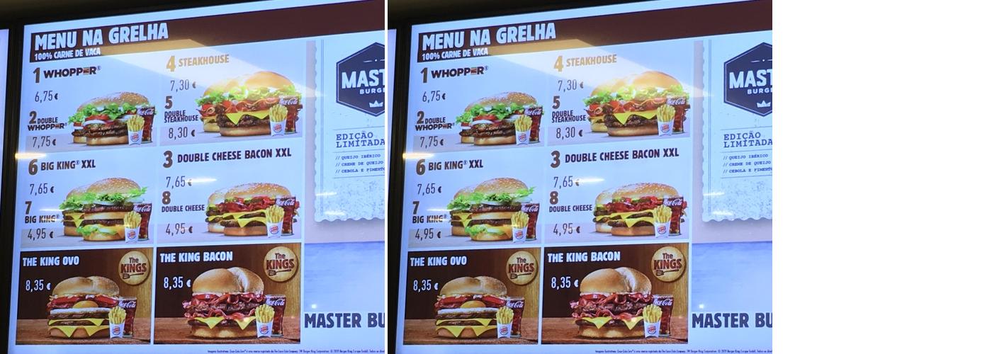 Burger King Menu