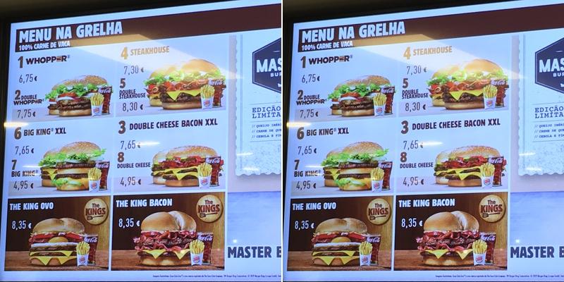 Burger King Menu