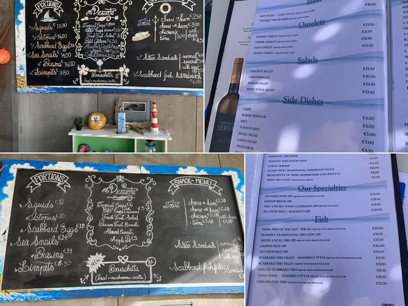 Bar Restaurante O Mero Menu