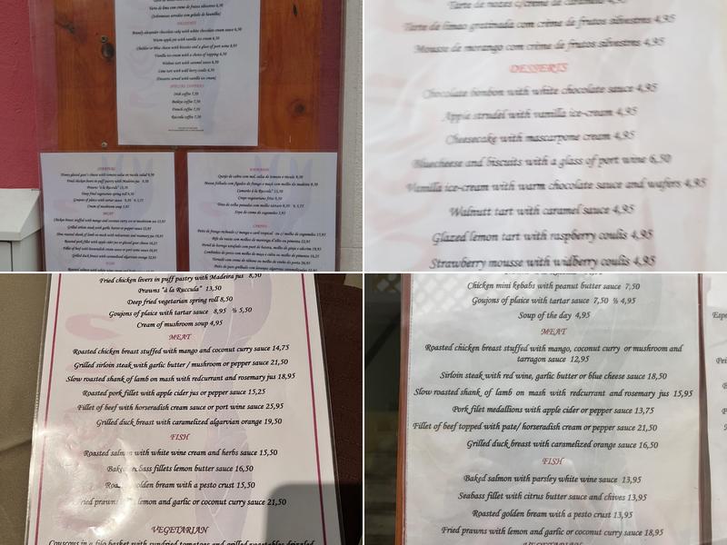 Ruccula Menu