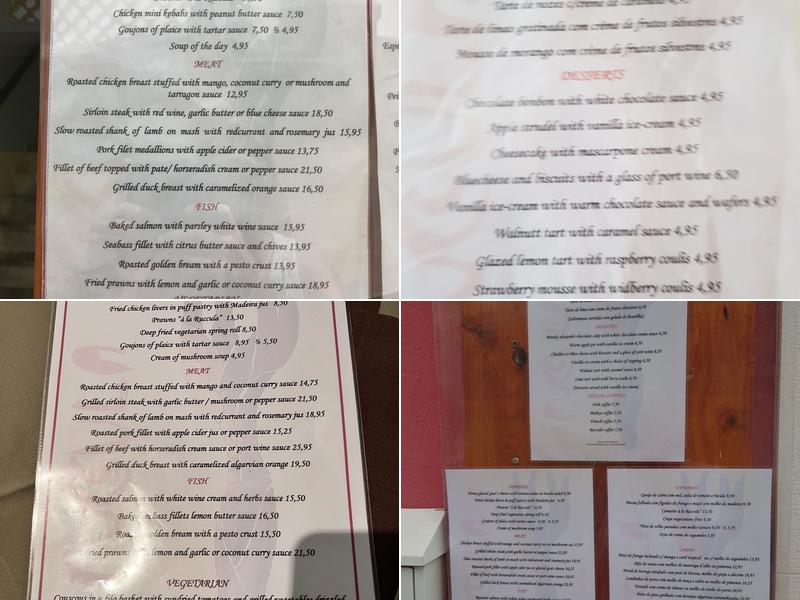 Ruccula Menu