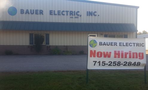 Bauer Electric, Inc. N2858 County Hwy QQ, Waupaca Wisconsin 54981