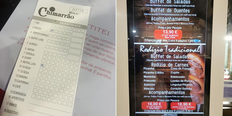 Chimarrão Restaurant (Chimarrão) Menu