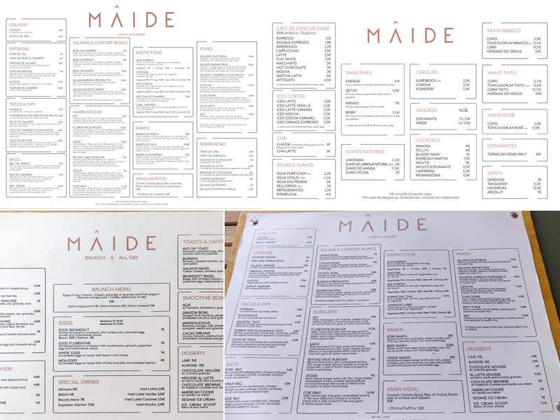 Mâide Menu
