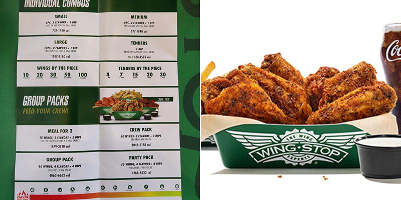 Wingstop Menu