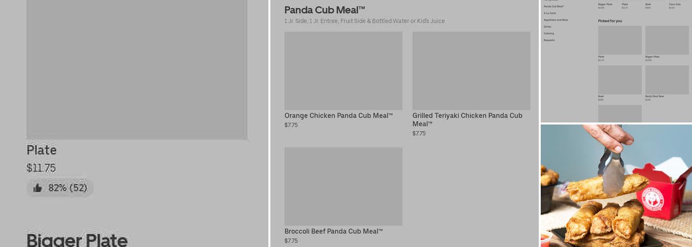 Panda Express Menu