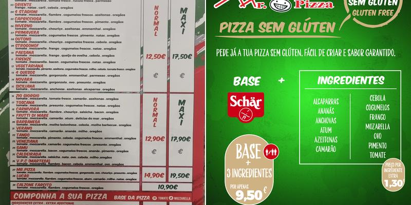 Mr.Pizza Menu