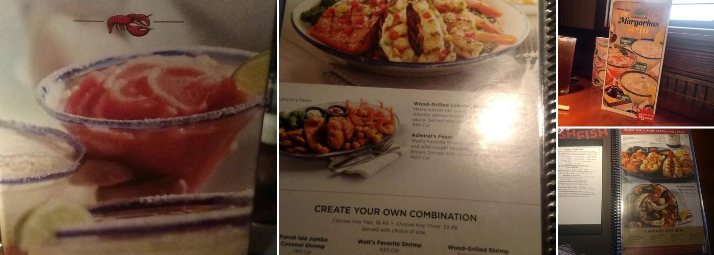 Red Lobster Menu