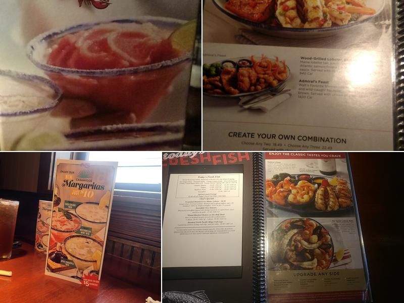 Red Lobster Menu