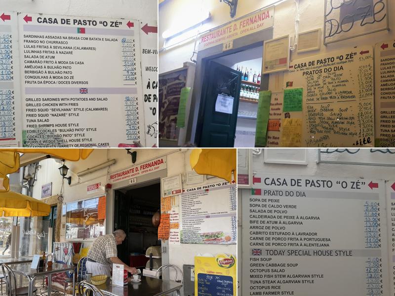 Dona Fernanda Menu