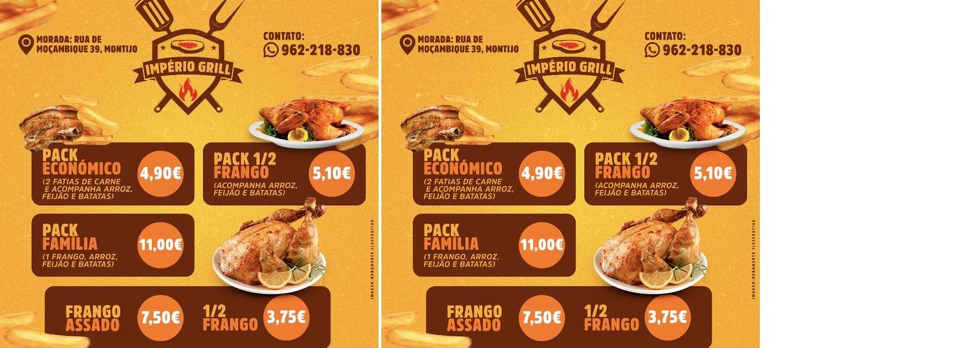 Império Grill Menu