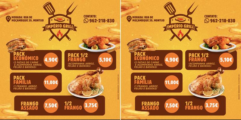 Império Grill Menu