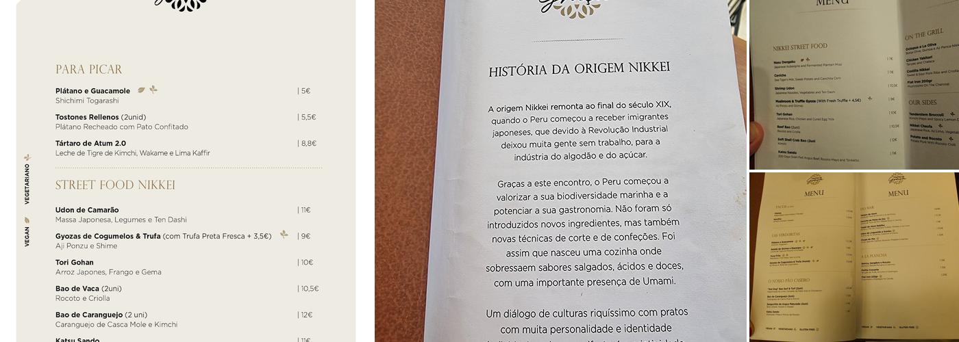 Pátio da Graça Menu
