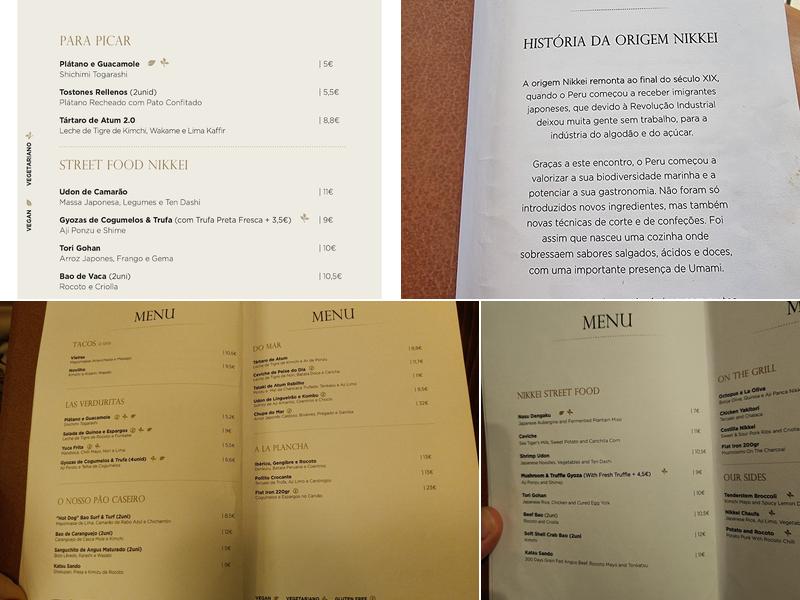 Pátio da Graça Menu