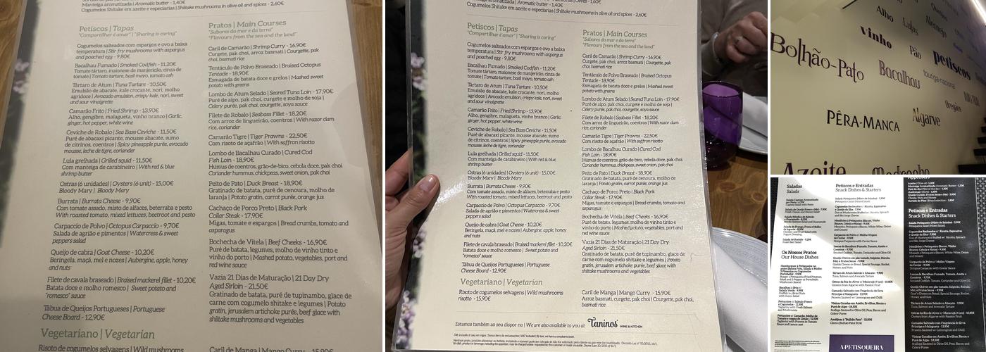 A Petisqueira Menu